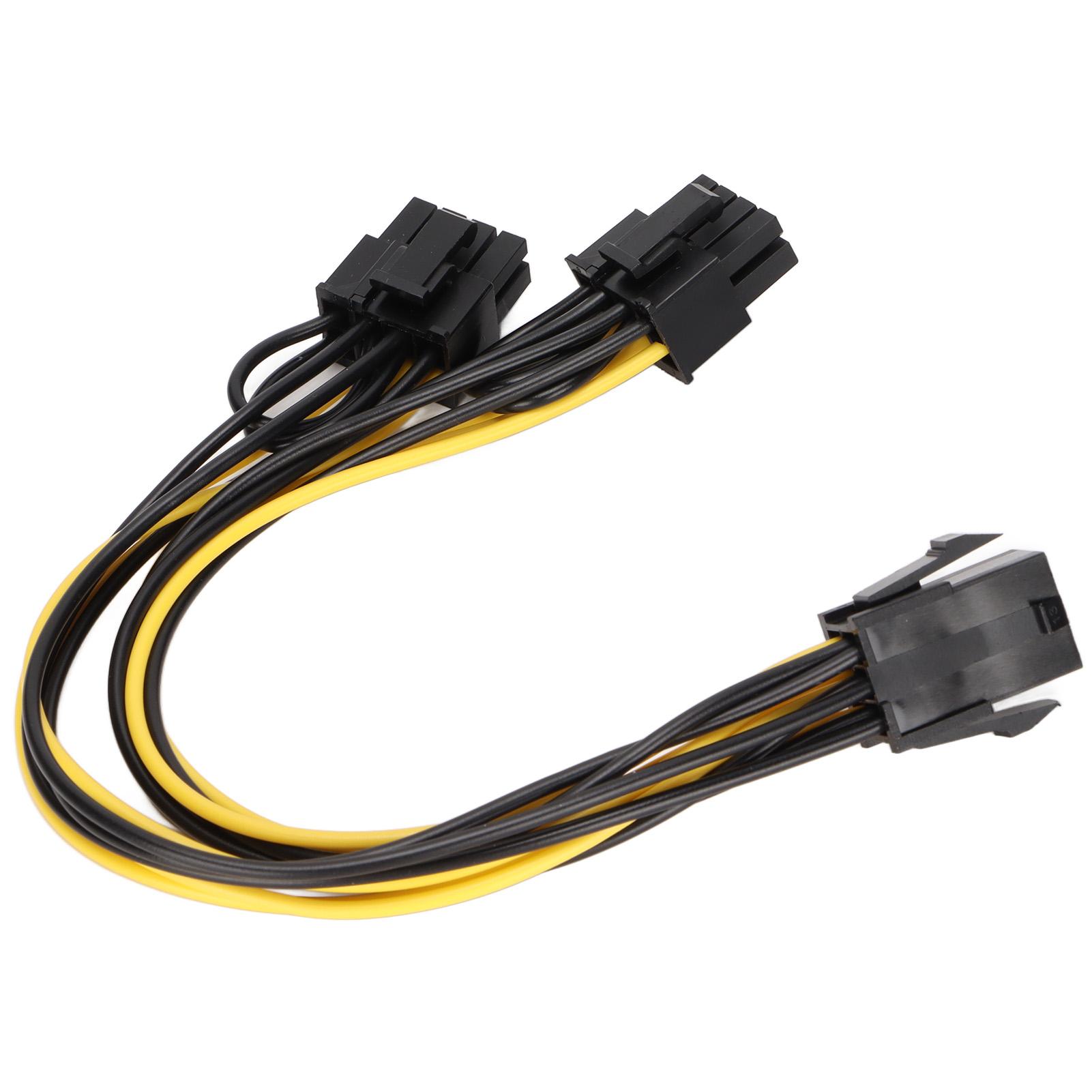 6 шт. Кабель питания 6-контактный гнездовой PCIE на 2x8-контактный штекерный PCIE 20 см Адаптер питания GPU для компьютера
6 шт. Кабель питания 6-контактный гнездовой PCIE на 2x8-контактный штекерный PCIE 20 см Адаптер питания GPU для компьютера