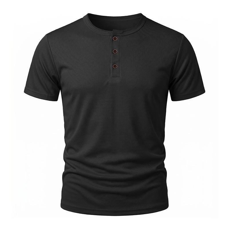 Men Multi Color Henley Neck Short Sleeve Button Placket Casual T Shirt S чёрный
Men Multi Color Henley Neck Short Sleeve Button Placket Casual T Shirt S чёрный