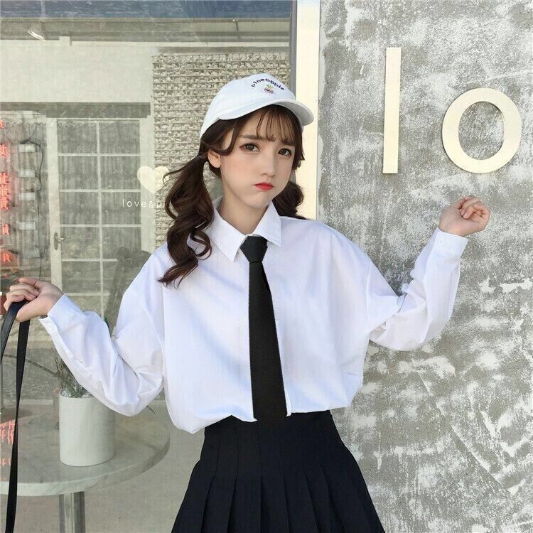 Біла сорочка з довгими рукавами Жіноча весняна нова вільна біла сорочка XL
Біла сорочка з довгими рукавами Жіноча весняна нова вільна біла сорочка XL