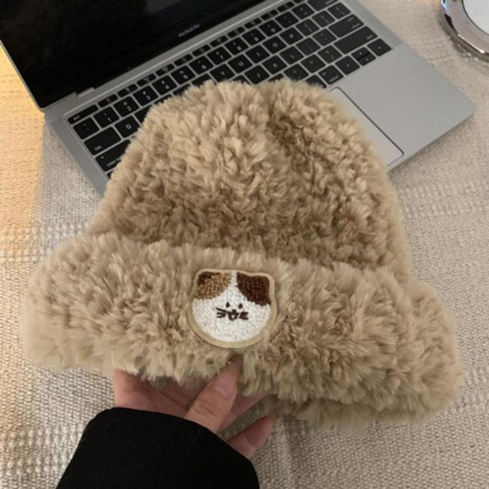 Warm Ear Protection and Warm Woolen Hat Plush Embroidered Knitted Hat Cute White Plush Hat
Warm Ear Protection and Warm Woolen Hat Plush Embroidered Knitted Hat Cute White Plush Hat