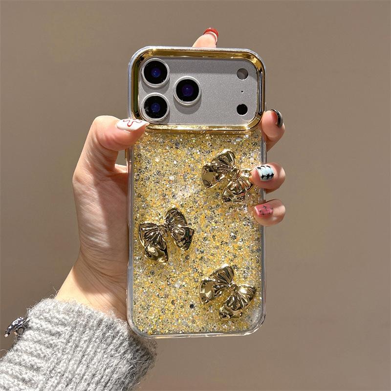 Gold Glitter Sequined Bow Mobile Phone Case For Iphone16Promax Epoxy Apple 17 Women S Love iPhone 11
Gold Glitter Sequined Bow Mobile Phone Case For Iphone16Promax Epoxy Apple 17 Women S Love iPhone 11
