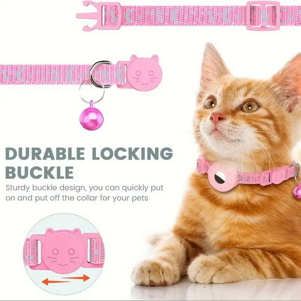 Reflective Nylon Pet Collar with Silicone Case for AirTag Bluetooth-compatible Tracker Protective Film Orange
Reflective Nylon Pet Collar with Silicone Case for AirTag Bluetooth-compatible Tracker Protective Film Orange