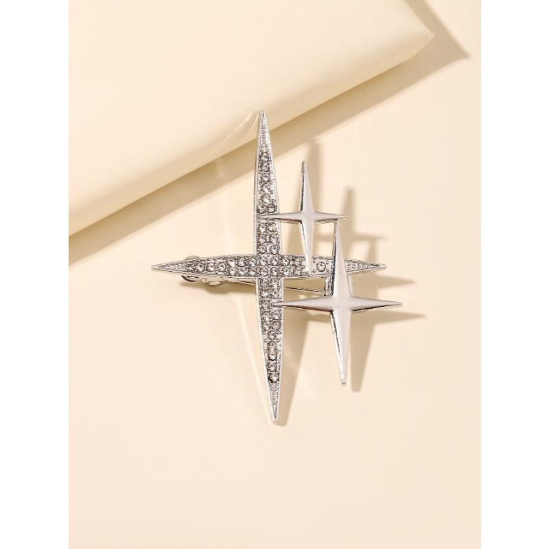 Creative Personality Cross Star Brooch for Women Ins Fashion Personality Versatile Pin Anti-exposure Buckle Suit Accessories срібний
Creative Personality Cross Star Brooch for Women Ins Fashion Personality Versatile Pin Anti-exposure Buckle Suit Accessories срібний