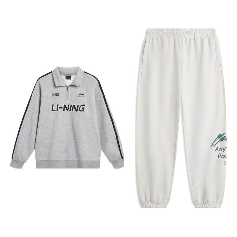 Li-Ning Свитшот оверсайз с принтом букв, теплый, с длинными рукавами и манжетами, эластичный пояс, универсальный комплект из спортивных штанов и худи, унисекс, AWDU919-3+AKLUC65-2 S
Li-Ning Свитшот оверсайз с принтом букв, теплый, с длинными рукавами и манжетами, эластичный пояс, универсальный комплект из спортивных штанов и худи, унисекс, AWDU919-3+AKLUC65-2 S