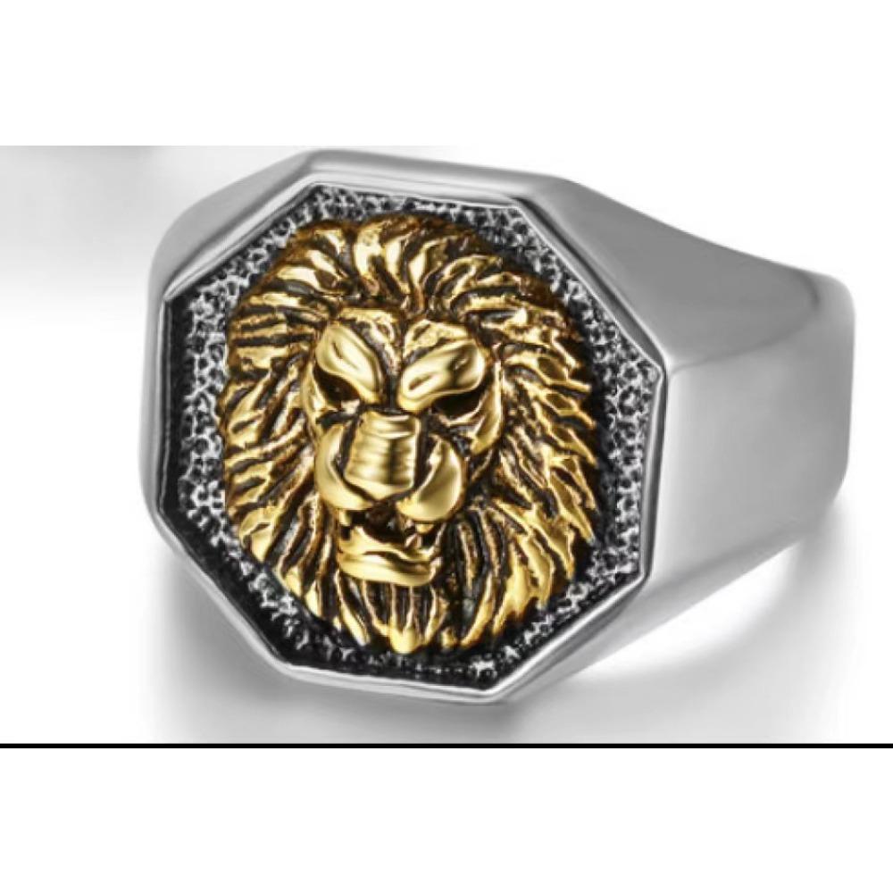 Массивное кольцо с головой льва, винтажное, с позолотой, из титановой стали, модная бижутерия для мужчин и женщин No. 15
Массивное кольцо с головой льва, винтажное, с позолотой, из титановой стали, модная бижутерия для мужчин и женщин No. 15