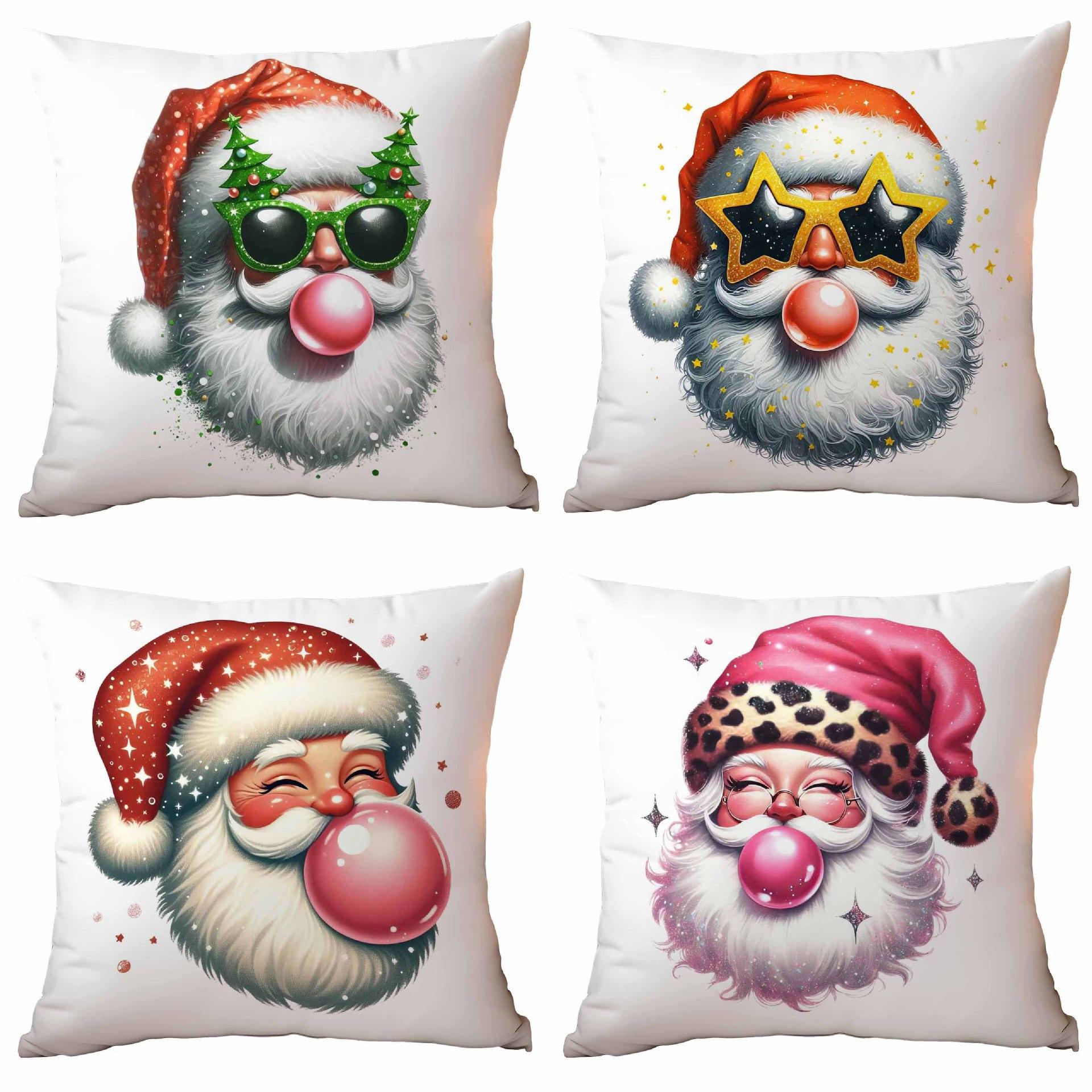 New Santa Blowing Bubble Printed Pillow Case Home Sofa Cushion Pillow Case 45 * 45Cm
New Santa Blowing Bubble Printed Pillow Case Home Sofa Cushion Pillow Case 45 * 45Cm