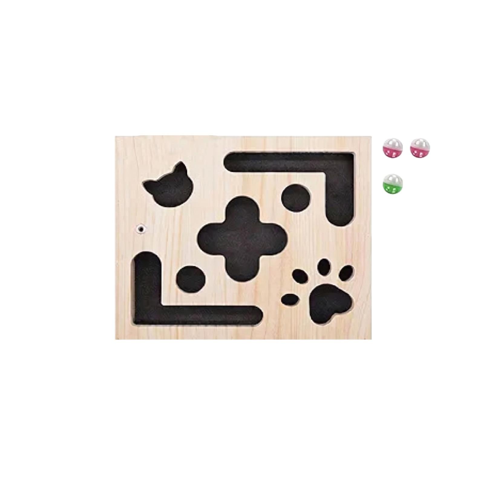 Wooden Cat Puzzle Toy Interactive Brain Teaser Game for Cats with Multiple Maze Paths and Rolling Balls for Mental Stimulation and Entertainment One Size
Wooden Cat Puzzle Toy Interactive Brain Teaser Game for Cats with Multiple Maze Paths and Rolling Balls for Mental Stimulation and Entertainment One Size