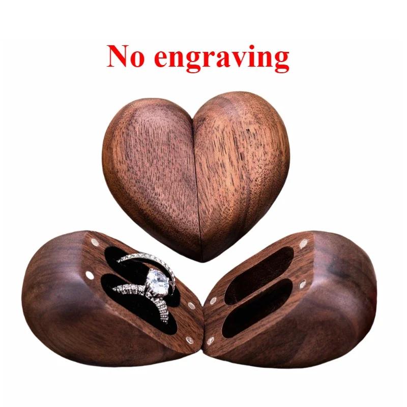 Engraved Walnut Wood Heart-Shaped Double Ring Box for Wedding/Anniversary Gifts Jewelry Organizer
Engraved Walnut Wood Heart-Shaped Double Ring Box for Wedding/Anniversary Gifts Jewelry Organizer