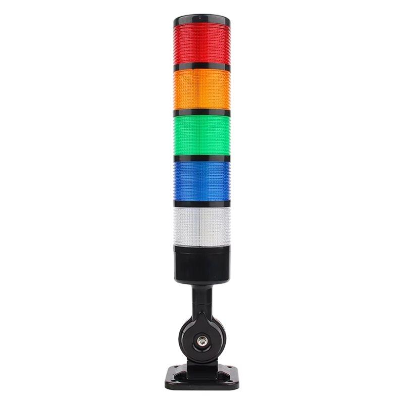 A34R CNC Machine AC220V Layer Led Signal Tower 5 Levels Stack Lights Steady Flashing Industrial Warning Light Buzzer As Shown A
A34R CNC Machine AC220V Layer Led Signal Tower 5 Levels Stack Lights Steady Flashing Industrial Warning Light Buzzer As Shown A
