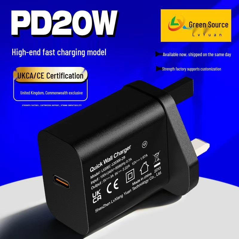 PD20W UK Standard Fast Charger, UKCA/CE Certified, Universal Smart Design, Hong Kong Style. UK Standard 20W чорний
PD20W UK Standard Fast Charger, UKCA/CE Certified, Universal Smart Design, Hong Kong Style. UK Standard 20W чорний