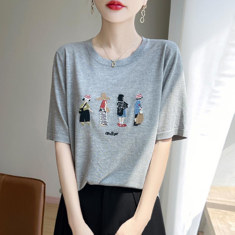 Льняной трикотажный топ с круглым вырезом и короткими рукавами в стиле бамбуковых колен, летняя новинка, универсальный базовый слой XL серый
Льняной трикотажный топ с круглым вырезом и короткими рукавами в стиле бамбуковых колен, летняя новинка, универсальный базовый слой XL серый