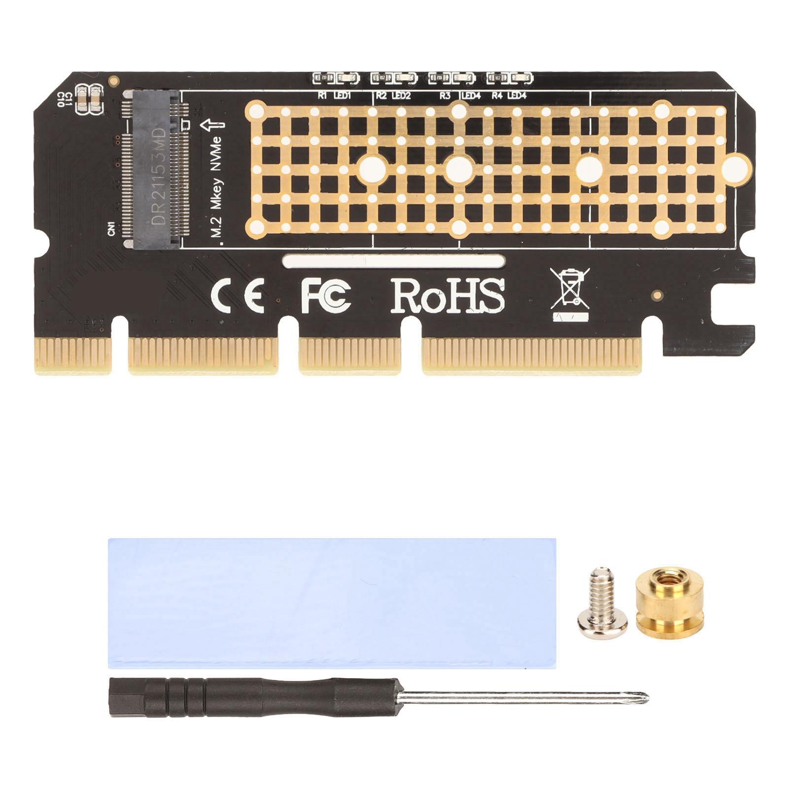 M.2 NVME SSD to PCIE3.0X16 Adapter Card with Heat Sink for PM961 960EVO SM961 SM951 PM951 Support
M.2 NVME SSD to PCIE3.0X16 Adapter Card with Heat Sink for PM961 960EVO SM961 SM951 PM951 Support