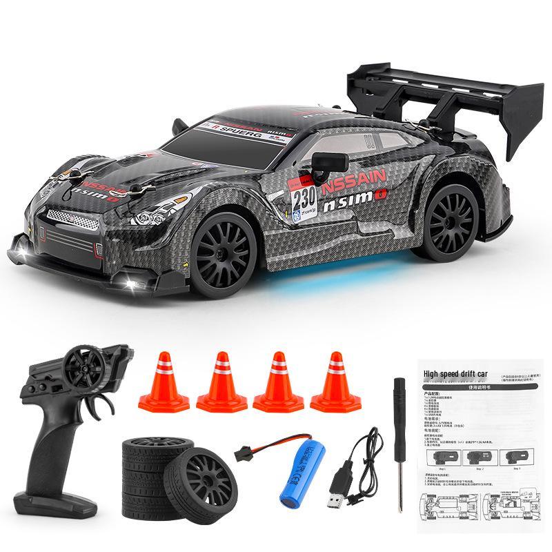 Високошвидкісна 2.4G RC Дрифт-машина: Іграшка 4WD GTR зі світлом для дітей 2 batteries
Високошвидкісна 2.4G RC Дрифт-машина: Іграшка 4WD GTR зі світлом для дітей 2 batteries