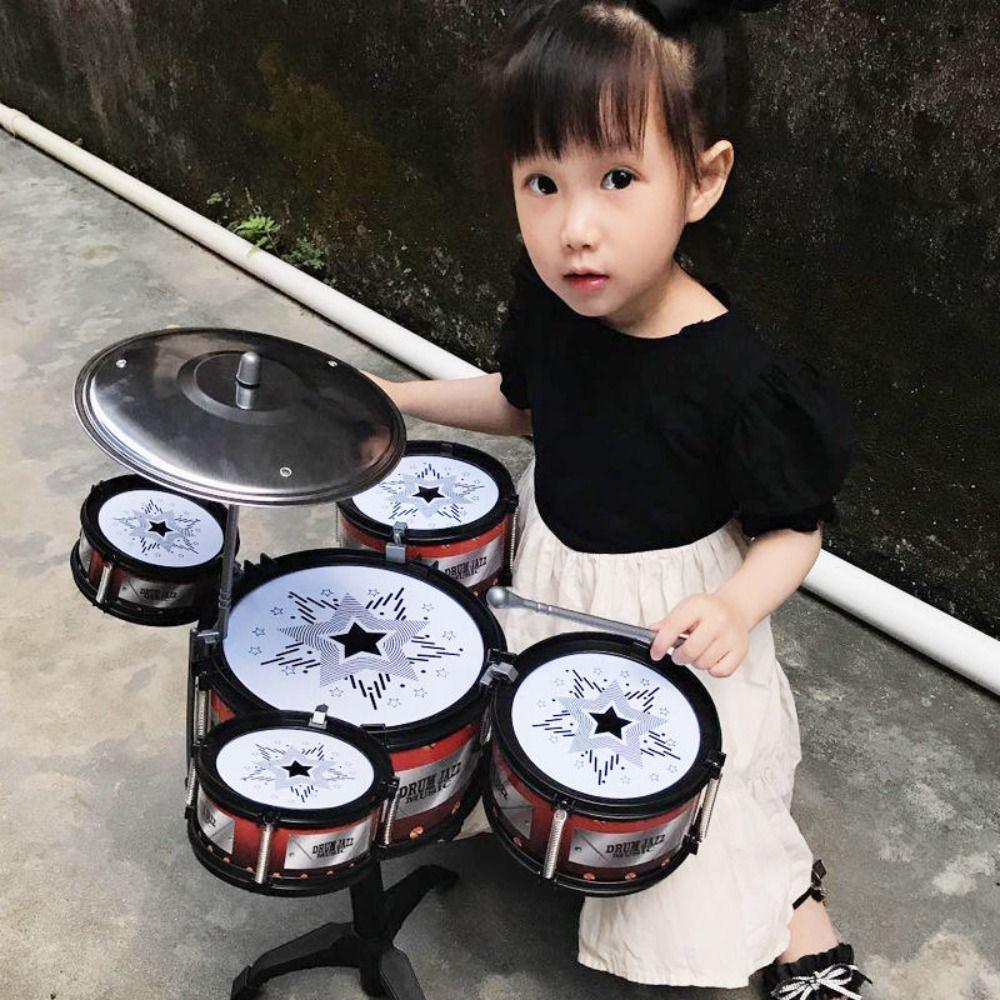 with Drumsticks 5 Drums Musical Instruments Beat Children Jazz Drum Toy Boy Girls чорний
with Drumsticks 5 Drums Musical Instruments Beat Children Jazz Drum Toy Boy Girls чорний
