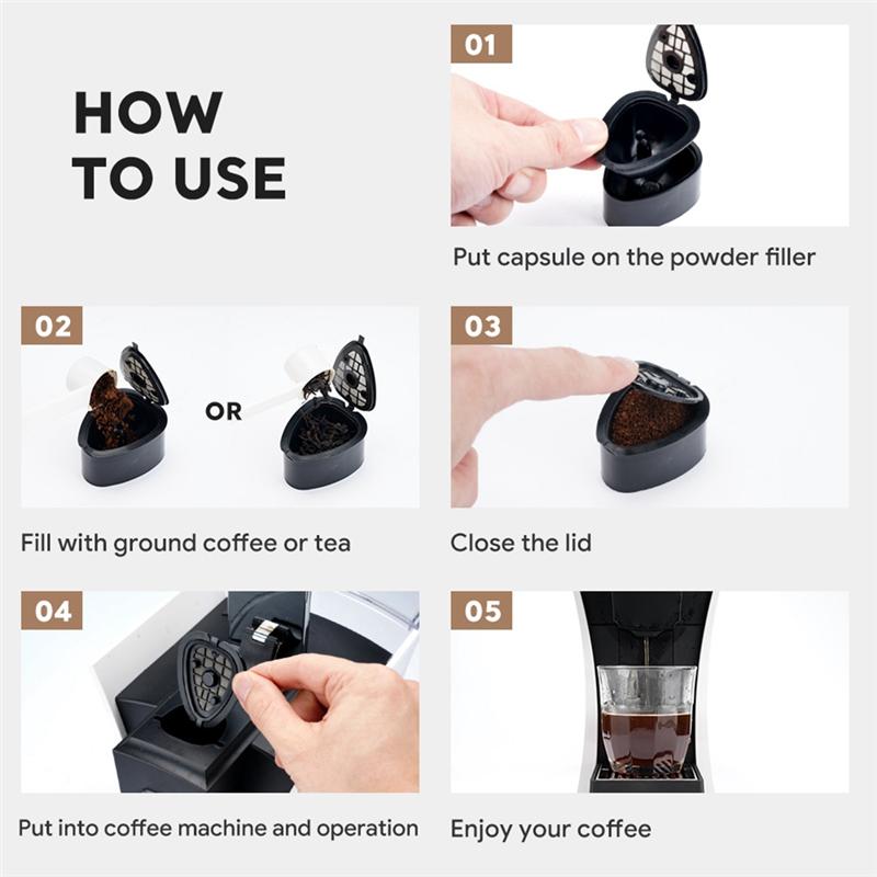 B69A Reusable Tea Coffee Capsule For Nestel ST9662.62 Coffee Maker Machine Refillable Filter Pods With Powder Holder
B69A Reusable Tea Coffee Capsule For Nestel ST9662.62 Coffee Maker Machine Refillable Filter Pods With Powder Holder