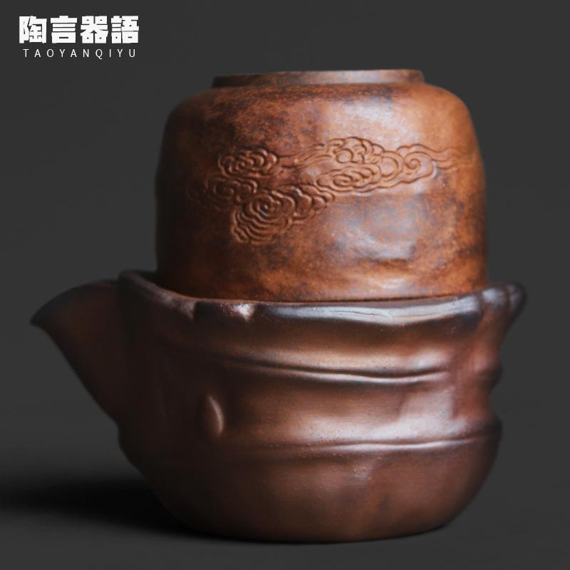 Coarse Pottery Old Rock Clay Bamboo Knot Travel Tea Set Kit Retro 1 Pot 1 Cups Tea Brewing Organizer Portable Outdoor Stock Bags
Coarse Pottery Old Rock Clay Bamboo Knot Travel Tea Set Kit Retro 1 Pot 1 Cups Tea Brewing Organizer Portable Outdoor Stock Bags