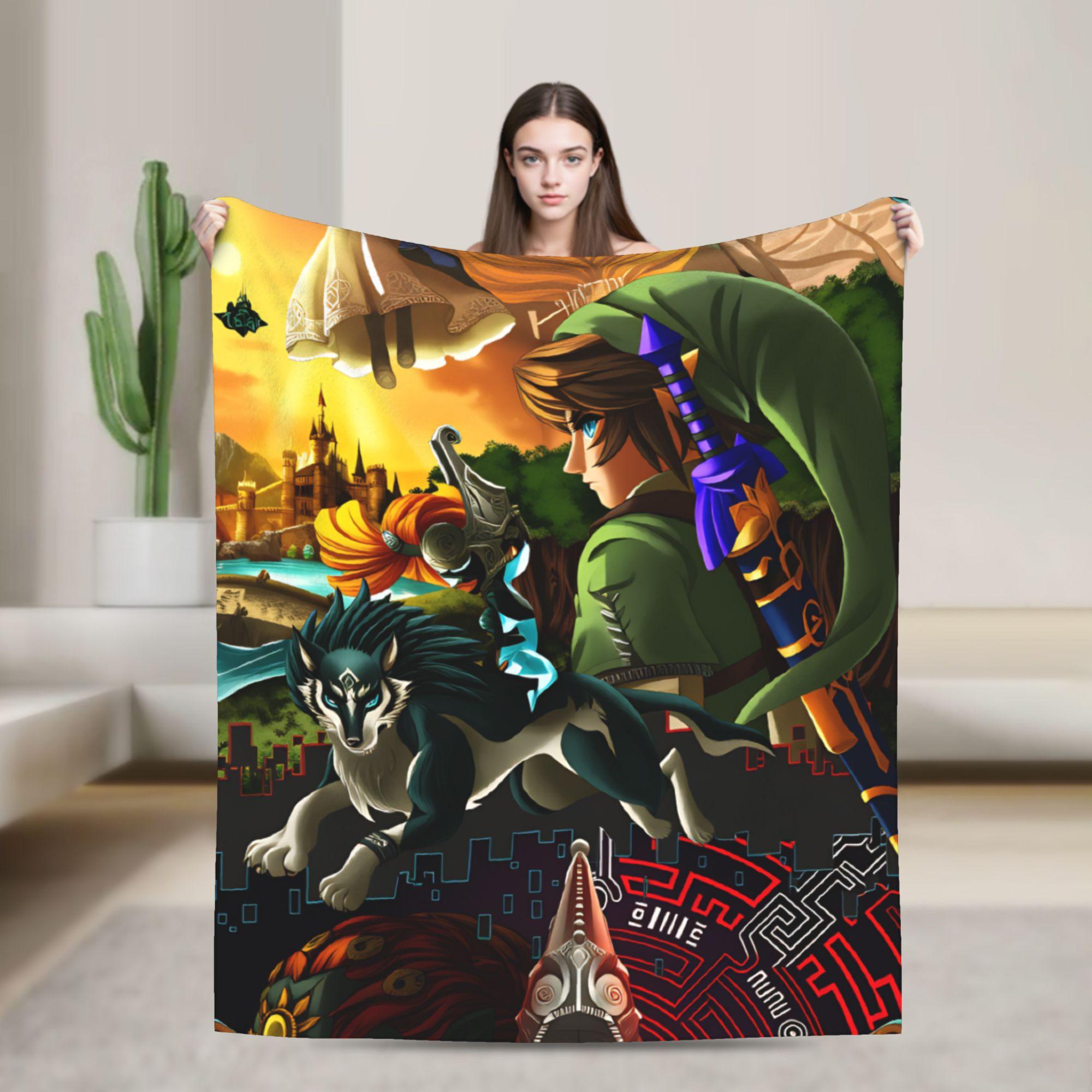 Soft Blanket Travel Z-Zeldas Green Hero Stained Glass Link Throw Blanket Flannel Bedspread For Couch Bed Funny Sofa Bed Cover 75cmx90cm
Soft Blanket Travel Z-Zeldas Green Hero Stained Glass Link Throw Blanket Flannel Bedspread For Couch Bed Funny Sofa Bed Cover 75cmx90cm