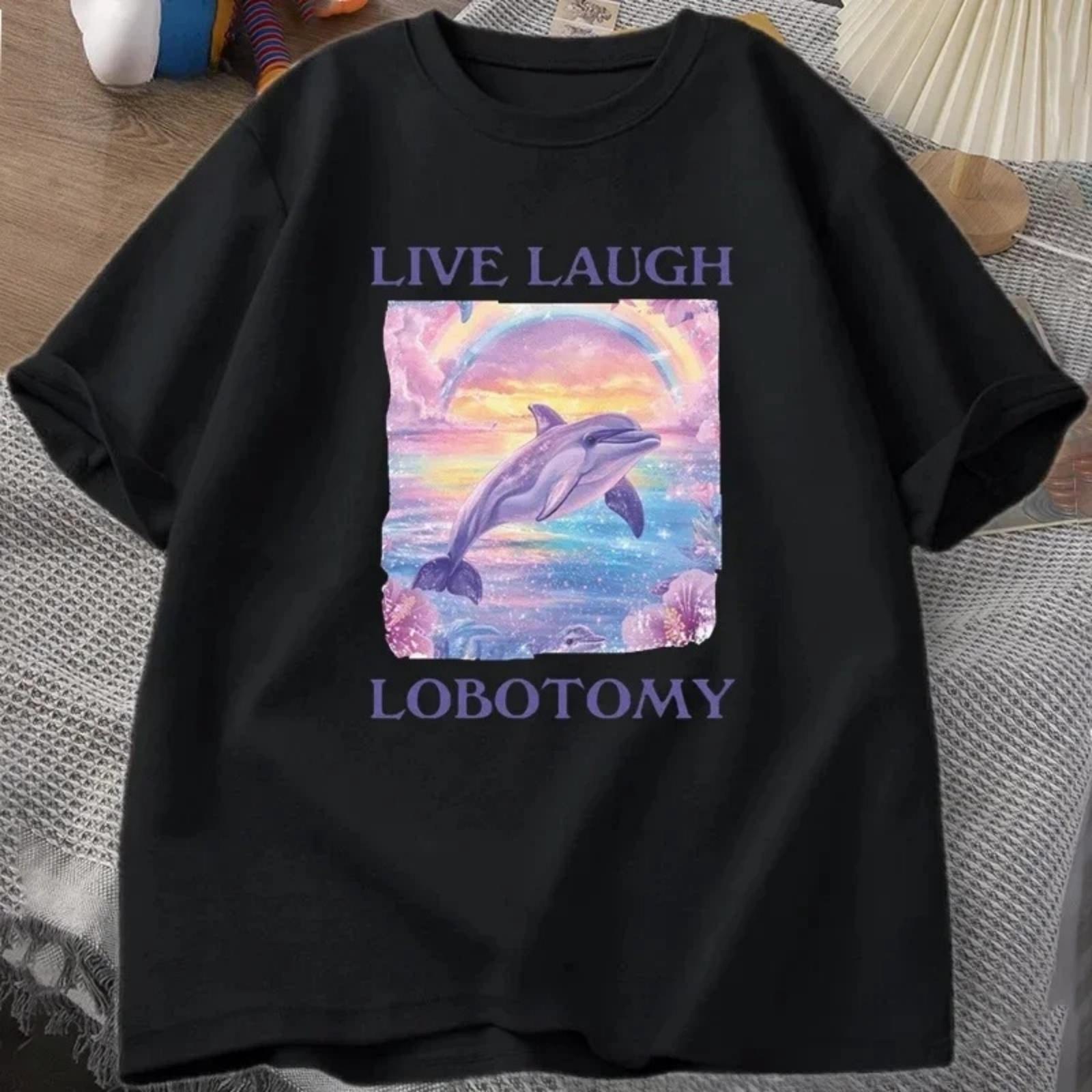 2025 Live Laugh Lobotomy T Shirt Men Funny Dolphin Meme T-shirt Silly Weird Short Sleeve Tshirt Unisex Printed T-shirt Tops XXXXXL чорний
2025 Live Laugh Lobotomy T Shirt Men Funny Dolphin Meme T-shirt Silly Weird Short Sleeve Tshirt Unisex Printed T-shirt Tops XXXXXL чорний
