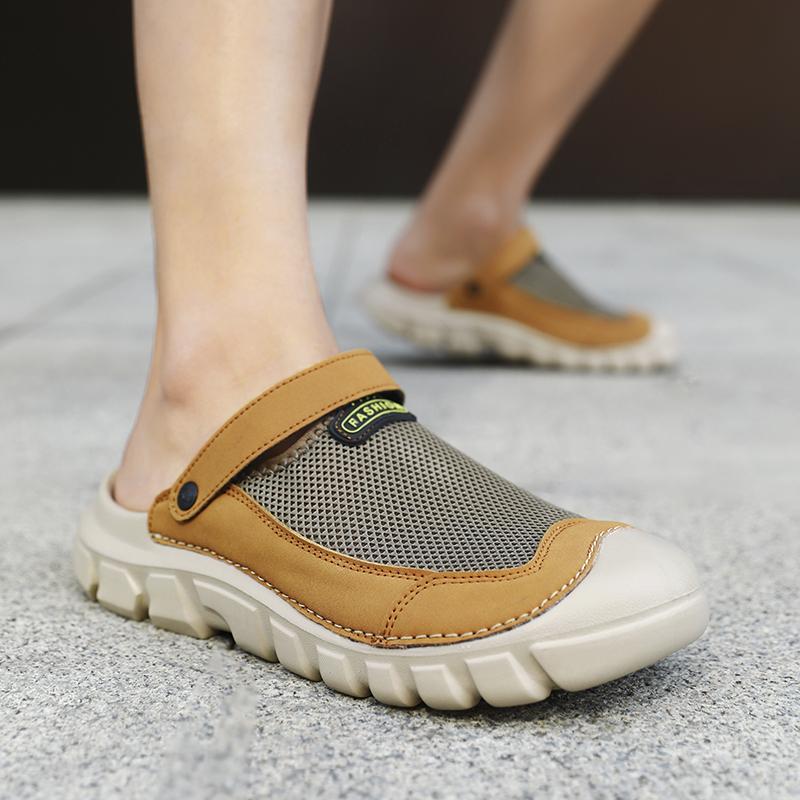 Men Outdoor Black Clogs Wide Palm White Slippers Closed Toe Sport Sandals Beach Shoes Hiking Shoes Large Size EU:46 коричневий
Men Outdoor Black Clogs Wide Palm White Slippers Closed Toe Sport Sandals Beach Shoes Hiking Shoes Large Size EU:46 коричневий