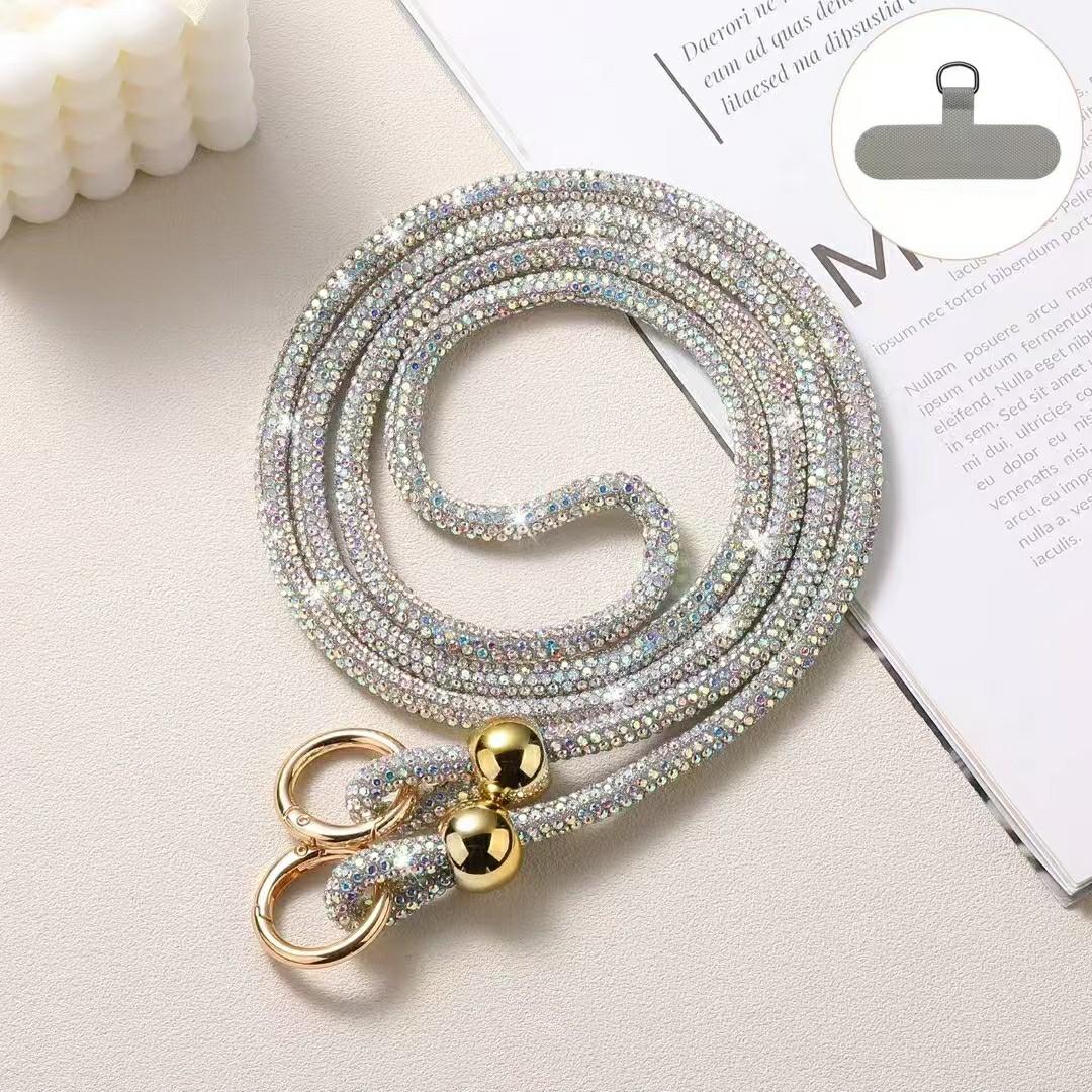 60см Намисто зі стразів, Шнурок для телефону з петелькою, Регульований ремінець кросбоді Colorful
60см Намисто зі стразів, Шнурок для телефону з петелькою, Регульований ремінець кросбоді Colorful