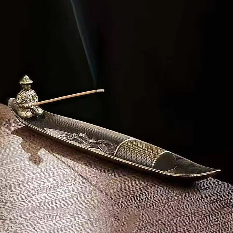 Fashionable Small Boat Incense Burner Fishing Old Man Style Incense Burner Home Indoor Sandalwood Incense Insert Incense Burner
Fashionable Small Boat Incense Burner Fishing Old Man Style Incense Burner Home Indoor Sandalwood Incense Insert Incense Burner