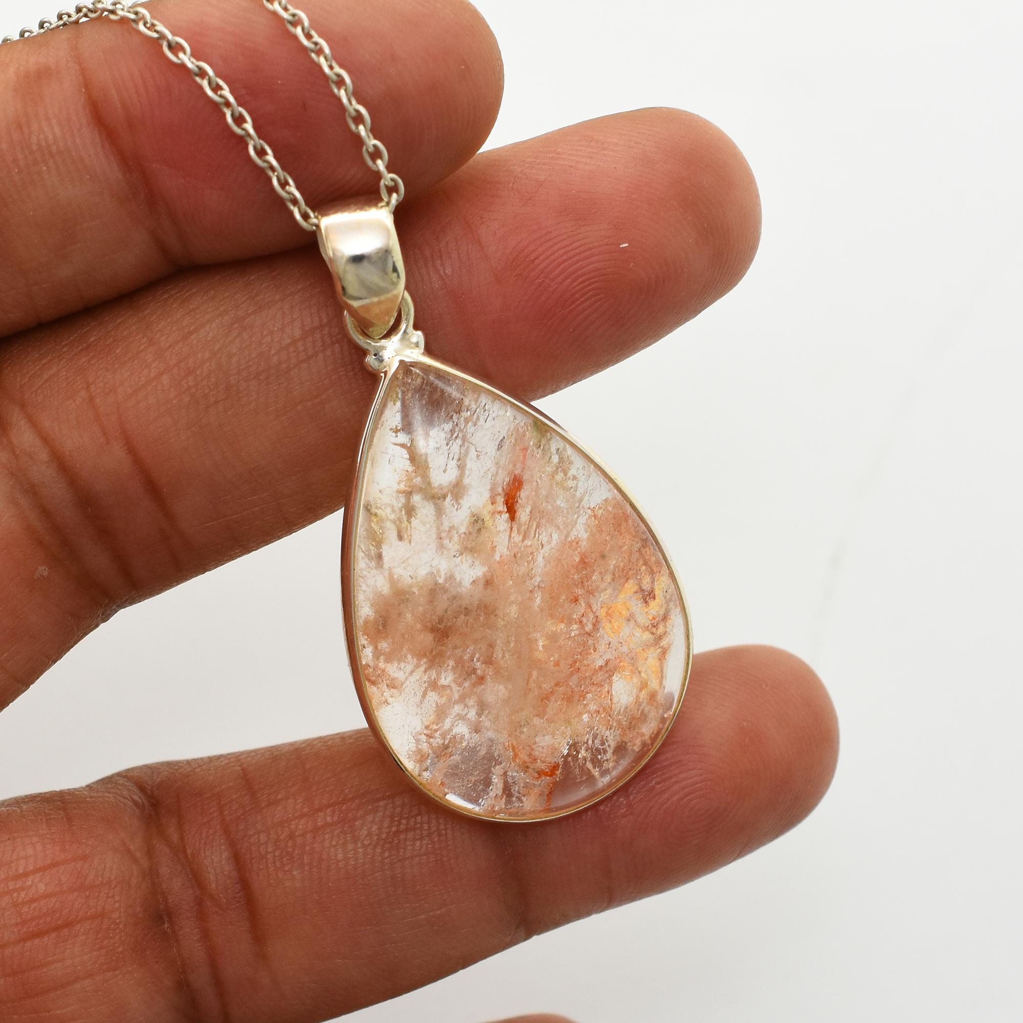 Garden Quartz Pendant Necklace, 925 Sterling Silver Necklace, Crystal Gemstone Pendant, Handmade Silver Jewelry, Gift For Her 1.80 Inches Length помаранчевий
Garden Quartz Pendant Necklace, 925 Sterling Silver Necklace, Crystal Gemstone Pendant, Handmade Silver Jewelry, Gift For Her 1.80 Inches Length помаранчевий