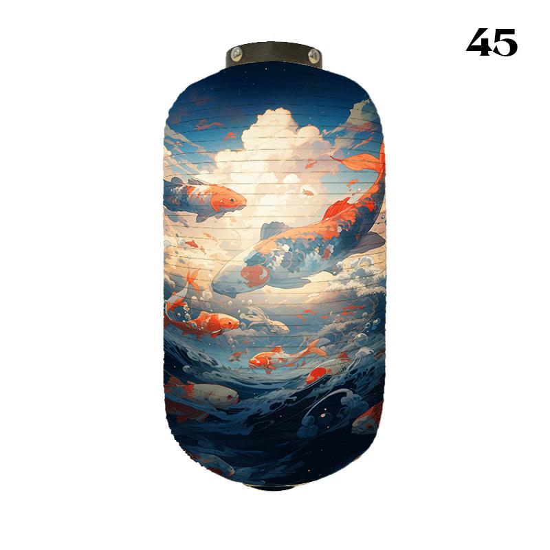 Японский традиционный бумажный фонарь Укиё-э Японский узор с рыбой кои Кухня Фонарь Ресторан Изакая Суши Декор Реклама 15x25cm
Японский традиционный бумажный фонарь Укиё-э Японский узор с рыбой кои Кухня Фонарь Ресторан Изакая Суши Декор Реклама 15x25cm