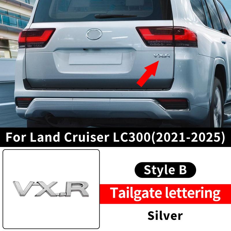 For Toyota Land Cruiser 300 2021 2024 2025 Exterior Decoration Accessories lc300 fj300 vxr Letter Sticker Tailgate emblem Tuning
For Toyota Land Cruiser 300 2021 2024 2025 Exterior Decoration Accessories lc300 fj300 vxr Letter Sticker Tailgate emblem Tuning