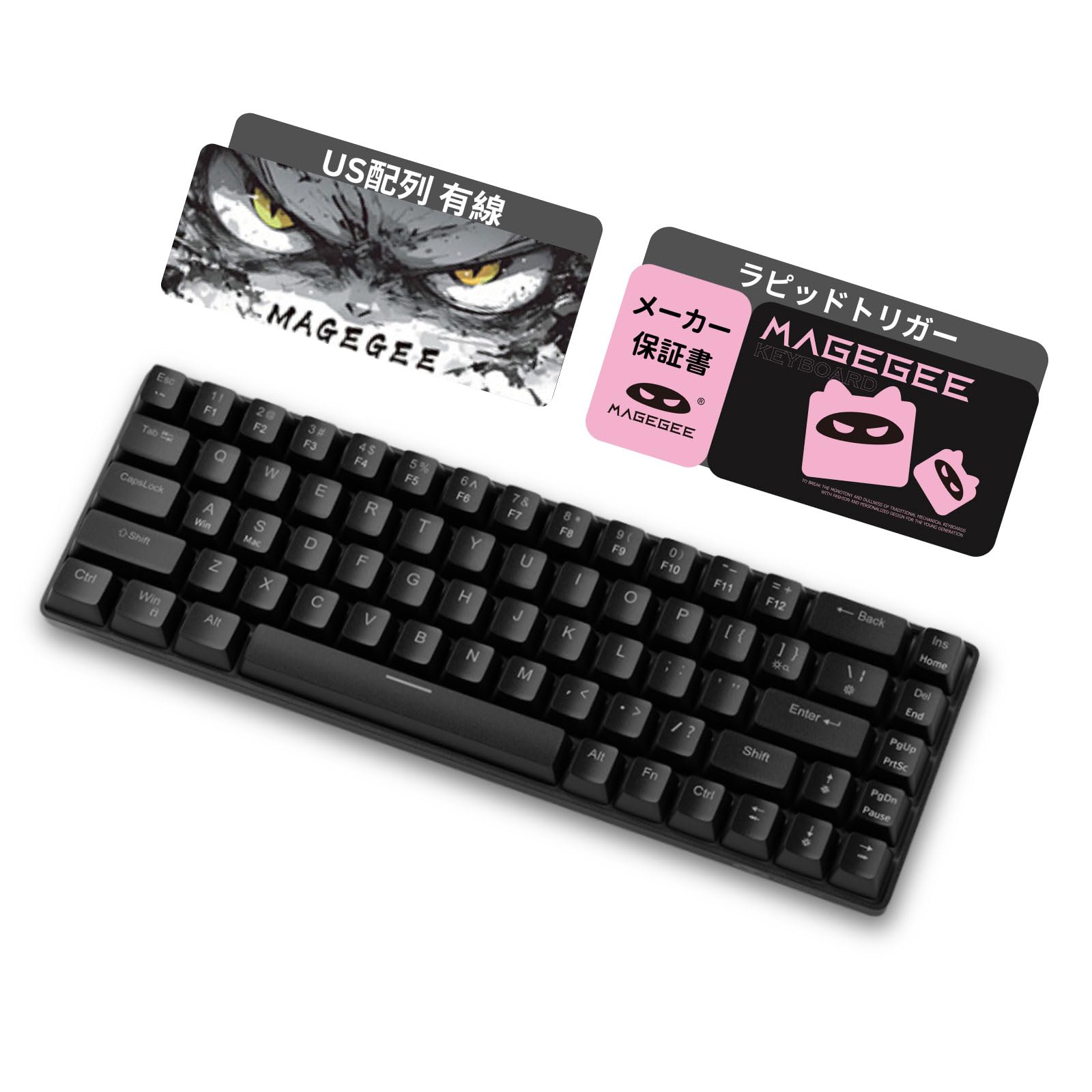 MageGee Rapid Trigger Keyboard 68 Key English Layout Wired RGB Size Gaming Keyboard Rapid Trigger Magnetic Switch Mechanical Gaming Keyboard Ultra чорний
MageGee Rapid Trigger Keyboard 68 Key English Layout Wired RGB Size Gaming Keyboard Rapid Trigger Magnetic Switch Mechanical Gaming Keyboard Ultra чорний