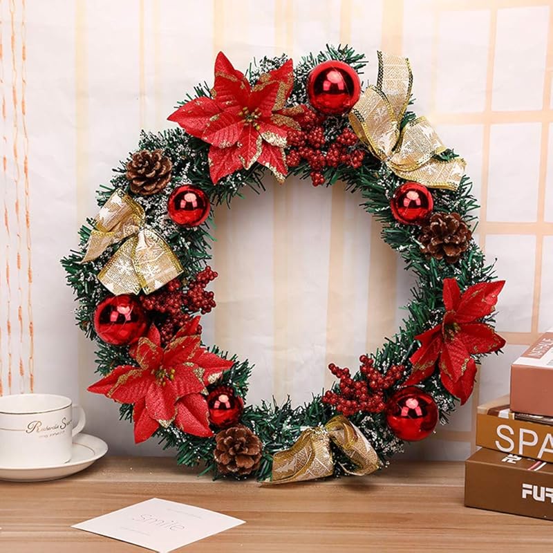 christmas wreath 40cm christmas garland natural wreath bow knot pine cone decorative ring entrance garden door hanging ornaments wall hanging flower
christmas wreath 40cm christmas garland natural wreath bow knot pine cone decorative ring entrance garden door hanging ornaments wall hanging flower