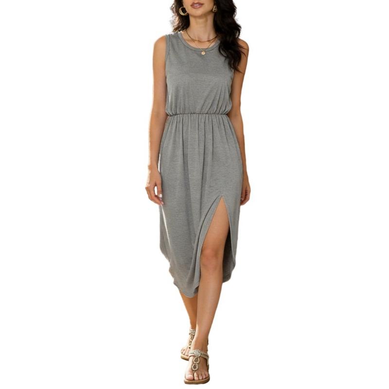 Women s V-neck Sleeveless Drawstring Casual Split-Hem Dress S
Women s V-neck Sleeveless Drawstring Casual Split-Hem Dress S