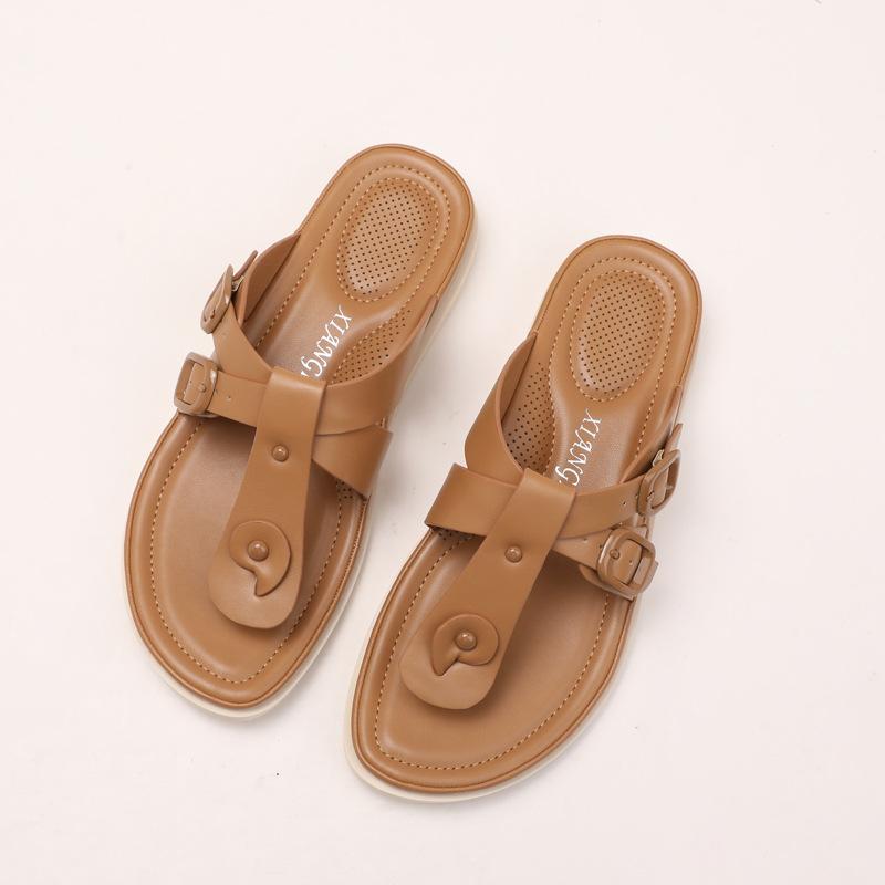 Stepping on shit slippers women go out New summer new buckle fashion casual versatile comfortable toe platform sandals women 36
Stepping on shit slippers women go out New summer new buckle fashion casual versatile comfortable toe platform sandals women 36