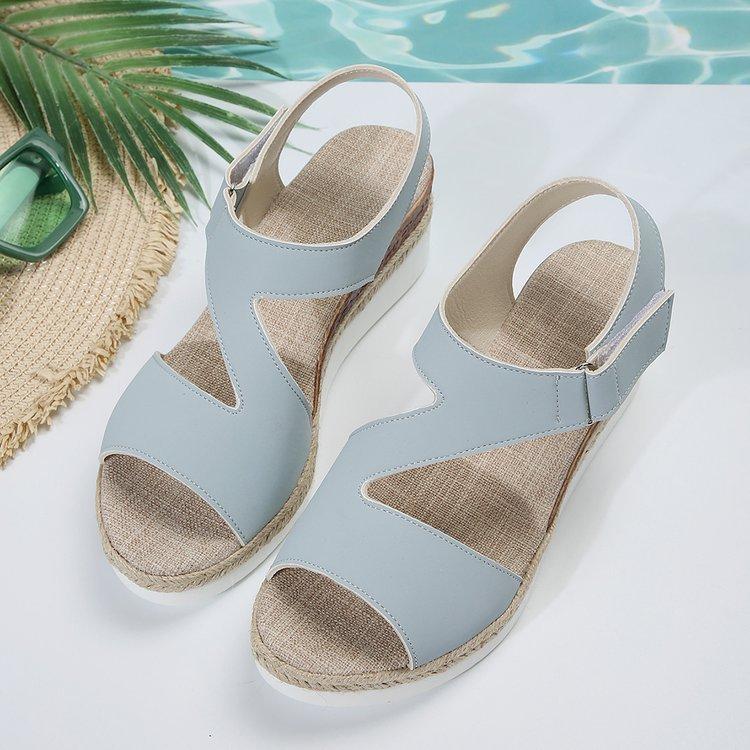 Large size women s sandals new flat-bottomed wedge heel fish mouth casual women s sandals 36 белый
Large size women s sandals new flat-bottomed wedge heel fish mouth casual women s sandals 36 белый