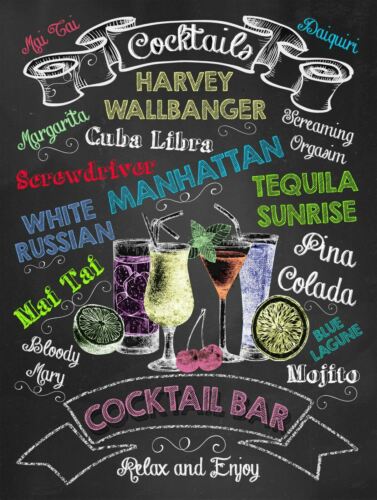 cocktail bar retro vintage style metal signplaque man cave pub a4Aluminum 20x30cm(7.8x11.8inch)
cocktail bar retro vintage style metal signplaque man cave pub a4Aluminum 20x30cm(7.8x11.8inch)