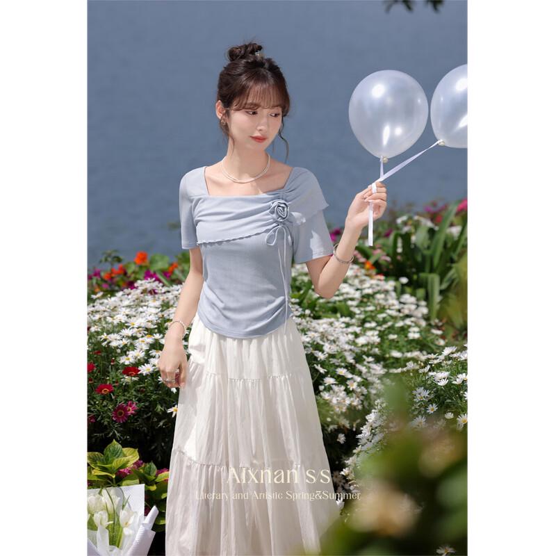 Women s Lu Xiangnan Ice Rose Square Neck Short Sleeve T-Shirt S
Women s Lu Xiangnan Ice Rose Square Neck Short Sleeve T-Shirt S
