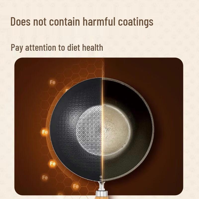 Chui Da Huang 24CM Refined Iron Frying Pan with Glass Lid
Chui Da Huang 24CM Refined Iron Frying Pan with Glass Lid