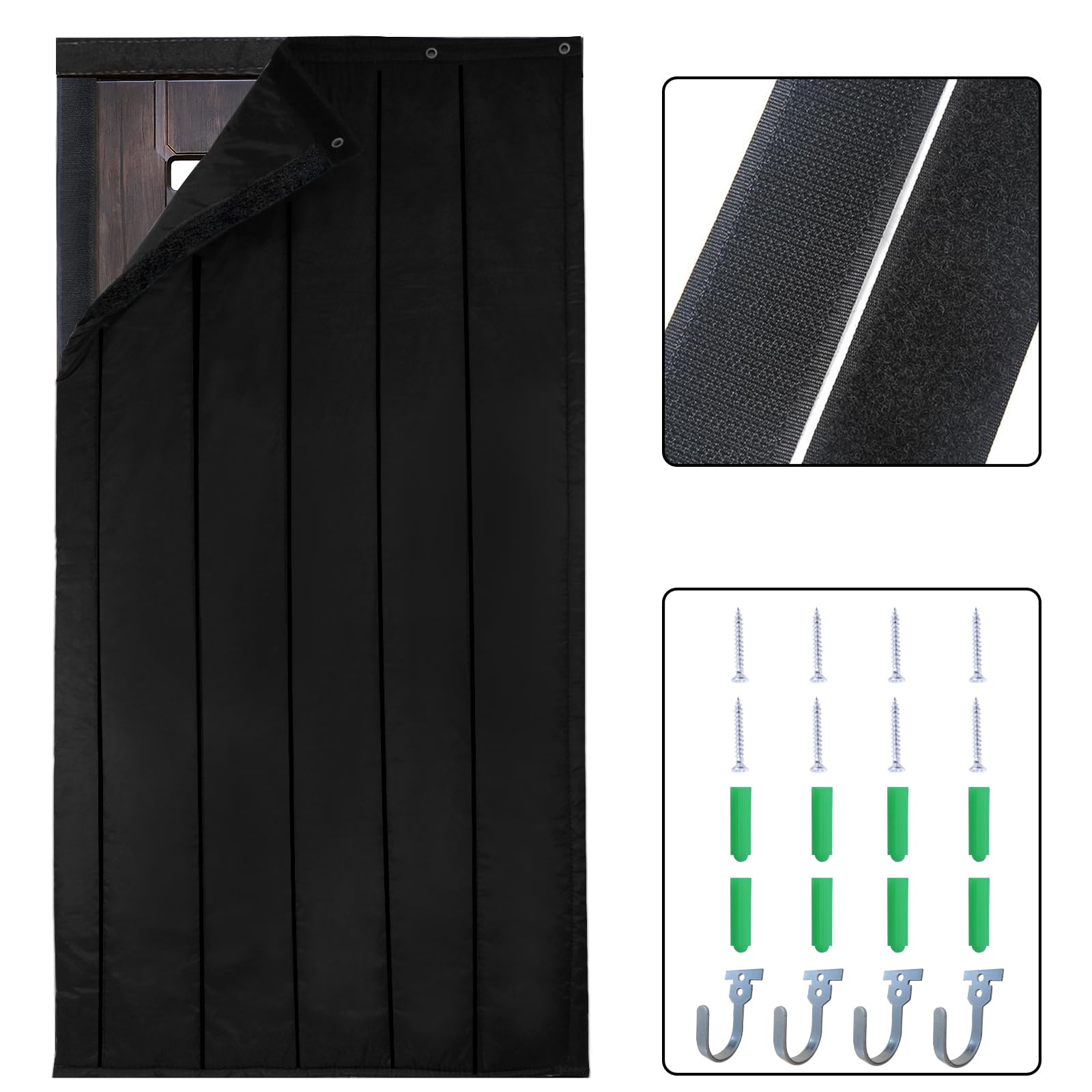TroyStudio Thick Door Soundproof Blanket - 95 x 220 x 2cm Thick Window Soundproof Sheet Home Sound Dampening Curtain Divider Wall Noise Blocker for
TroyStudio Thick Door Soundproof Blanket - 95 x 220 x 2cm Thick Window Soundproof Sheet Home Sound Dampening Curtain Divider Wall Noise Blocker for