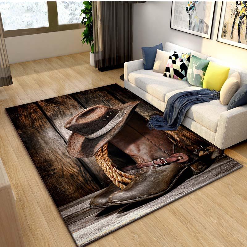 Vintage Cowboy Boots Rug Western Farmhouse Decor Stylish Floor Mat for Living Room Bedroom Coffee Table Home Carpet 40x60cm
Vintage Cowboy Boots Rug Western Farmhouse Decor Stylish Floor Mat for Living Room Bedroom Coffee Table Home Carpet 40x60cm