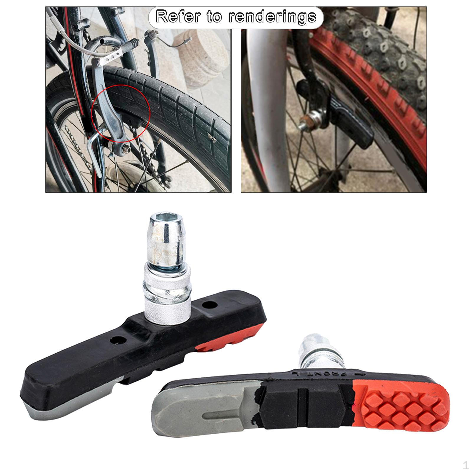 1 -Resistant Bike Brake Blocks Metal with Shoes Pads for Bicycle Cycling
1 -Resistant Bike Brake Blocks Metal with Shoes Pads for Bicycle Cycling