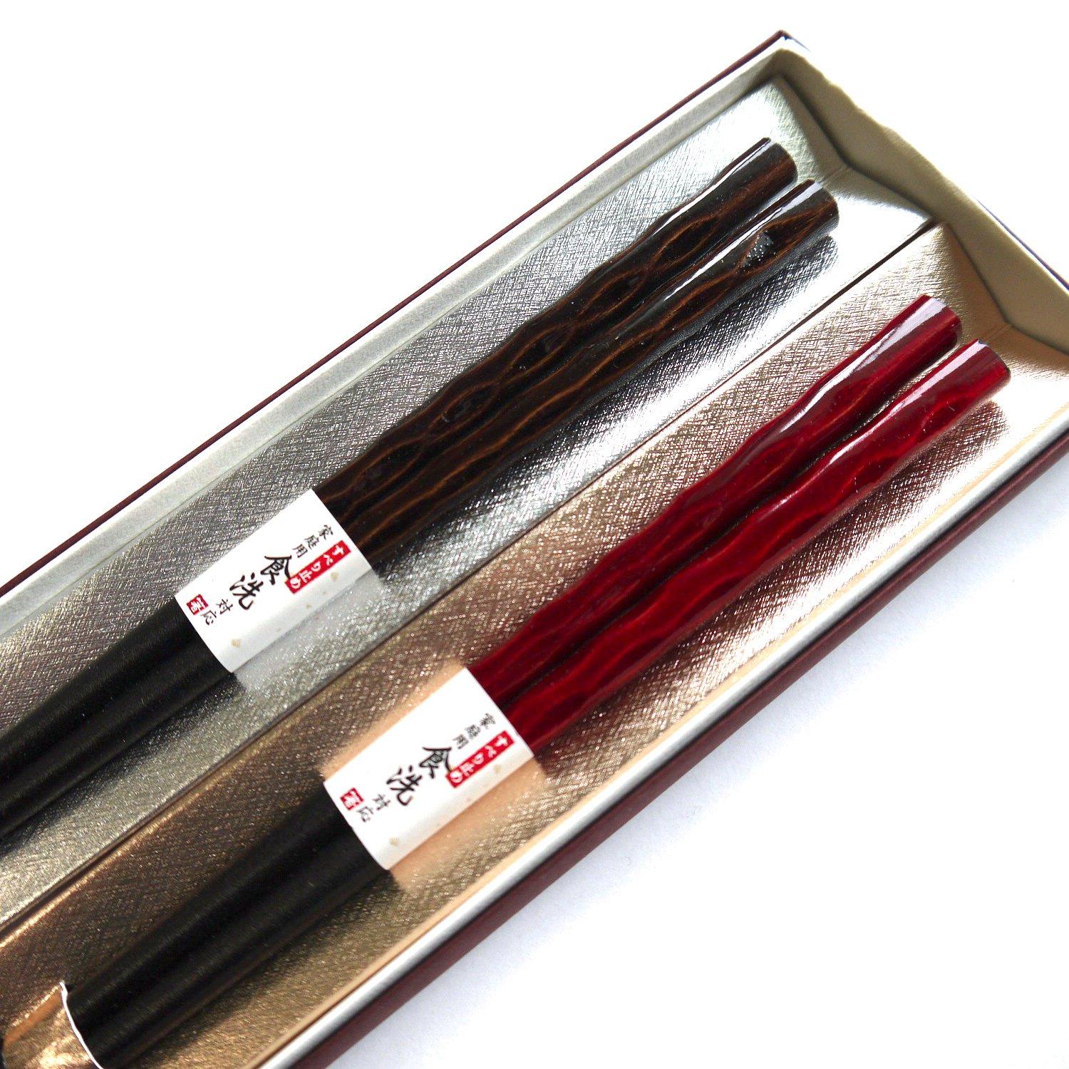husband and wife dishwasher set of in presentation box dyed dark Wakasa-lacquered chopsticks, chopsticks, safe, anti-slip, 2, (101 carving,
husband and wife dishwasher set of in presentation box dyed dark Wakasa-lacquered chopsticks, chopsticks, safe, anti-slip, 2, (101 carving,