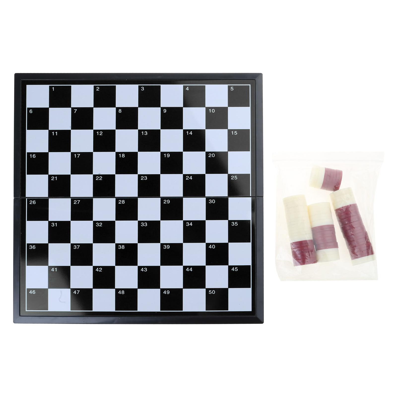 Magnetic Travel Chess Set Travel Game Folding Chess Board Plastic Chess Checkers Educational Toy for Kids and Adults
Magnetic Travel Chess Set Travel Game Folding Chess Board Plastic Chess Checkers Educational Toy for Kids and Adults