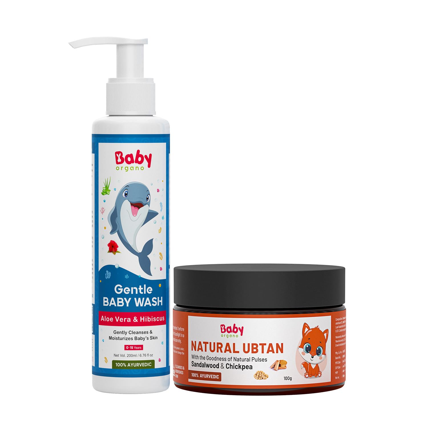 BabyOrgano® Детский гель для душа и натуральный убтан для купания для новорожденных | 100% аюрведический с алоэ вера, гибискусом и нутом
BabyOrgano® Детский гель для душа и натуральный убтан для купания для новорожденных | 100% аюрведический с алоэ вера, гибискусом и нутом