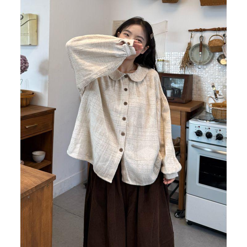 Plus-Size Women s Clothing 2026 Korean Style Doll Collar Jacquard Shirt + Versatile Quilted Vest + Corduroy Pants Set Single Shirt M
Plus-Size Women s Clothing 2026 Korean Style Doll Collar Jacquard Shirt + Versatile Quilted Vest + Corduroy Pants Set Single Shirt M