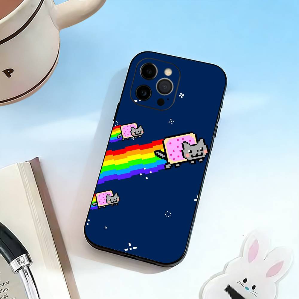 Cute N- Nyan C- Cat Phone Case Silicone Soft For IPhone 17 16 15 14 13 12 11 X XR Plus Pro Max Plus iPhone15
Cute N- Nyan C- Cat Phone Case Silicone Soft For IPhone 17 16 15 14 13 12 11 X XR Plus Pro Max Plus iPhone15