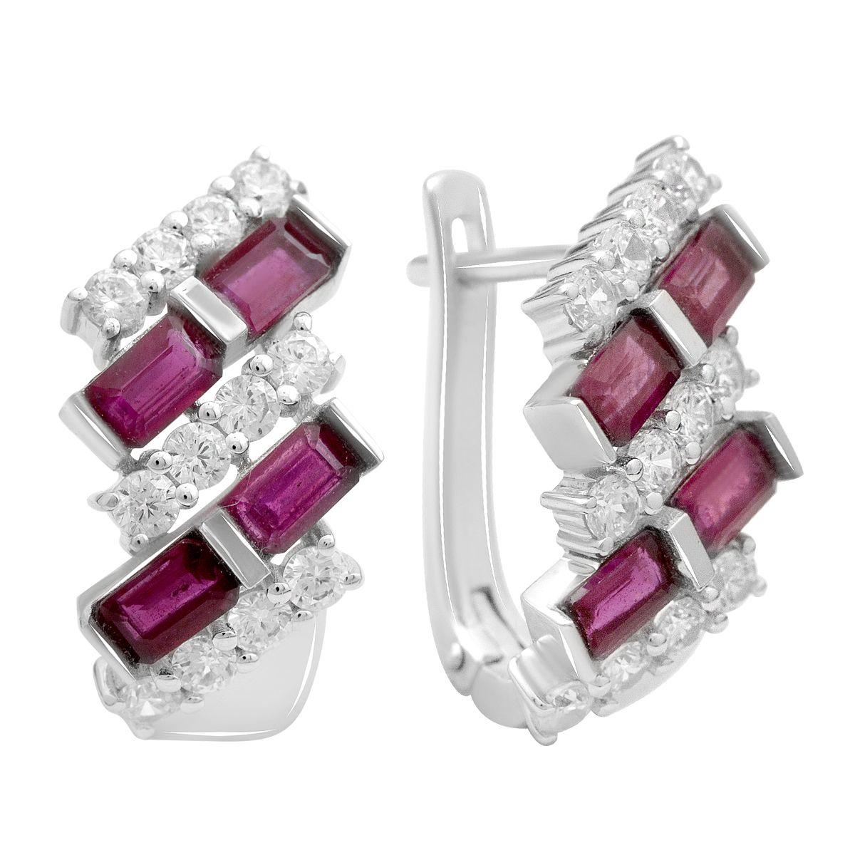 Серебряные серьги с натуральным рубином 6.107ct, фианитами (2205043) rubine червоний колір
Серебряные серьги с натуральным рубином 6.107ct, фианитами (2205043) rubine червоний колір