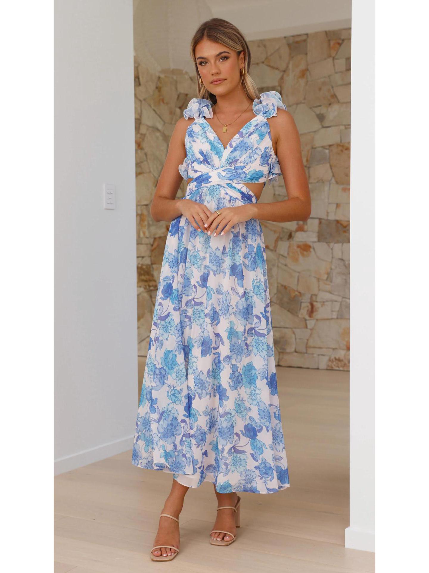 2026 Chiffon Floral Backless Cross-Tie Pleated Evening Gown L
2026 Chiffon Floral Backless Cross-Tie Pleated Evening Gown L