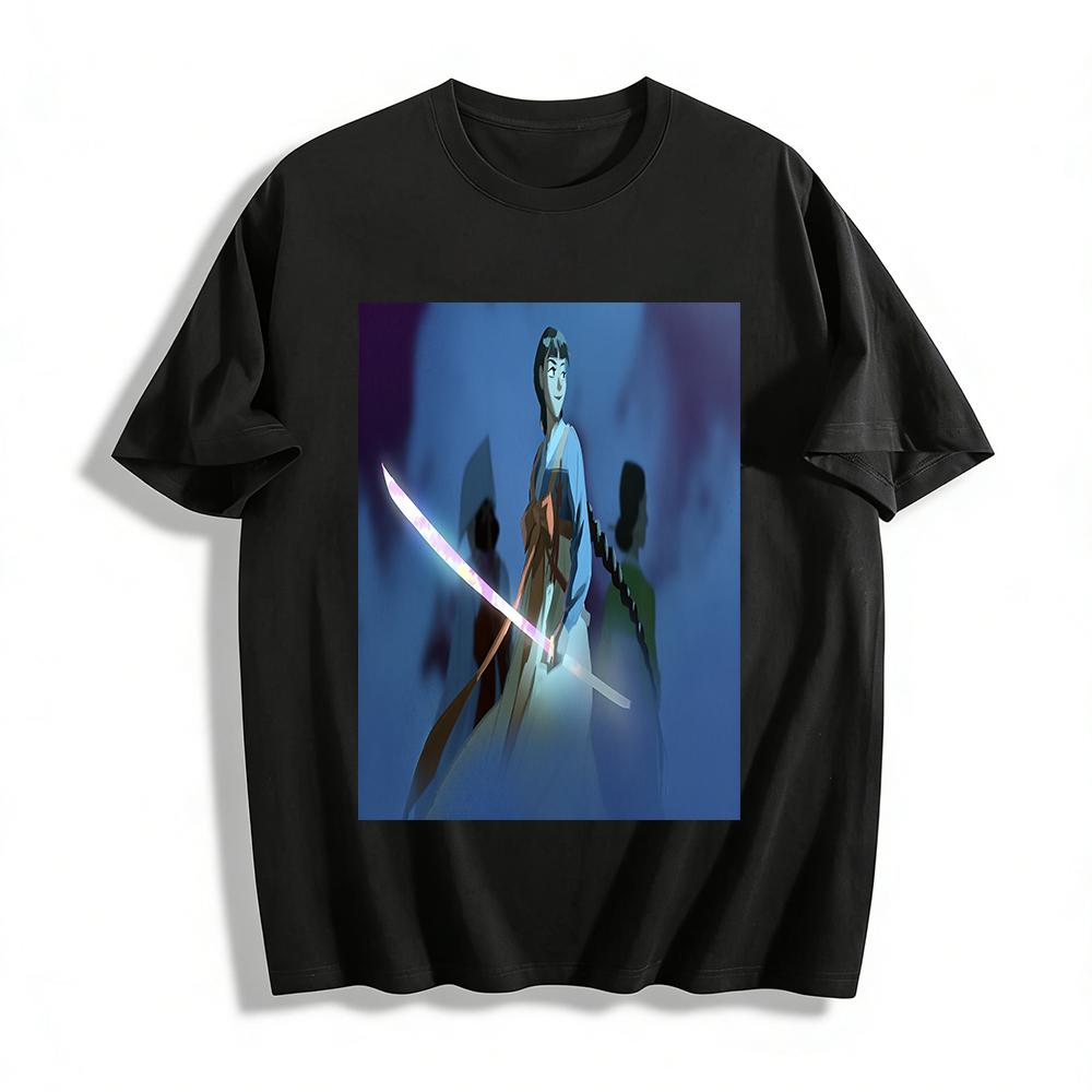 Anime Style Sword Girl Printed T-Shirt Chinese Ancient Style Unisex Casual Loose Top Pure cotton T-shirt 6XL
Anime Style Sword Girl Printed T-Shirt Chinese Ancient Style Unisex Casual Loose Top Pure cotton T-shirt 6XL