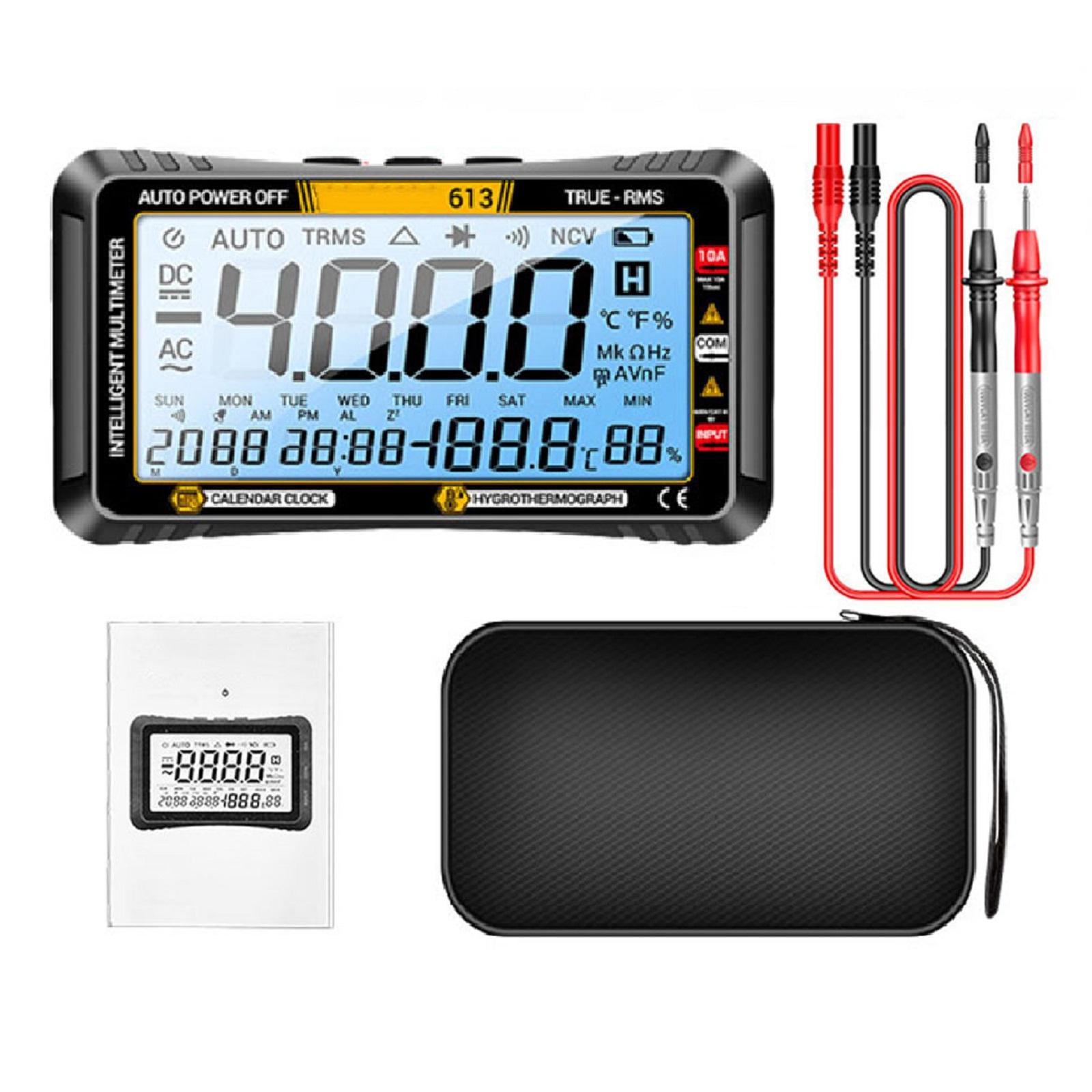 613 Digital Large Screen Smart Multimeter, Multifunctional Real-Time Temperature And Humidity Monitor, Voltage And Current Meter
613 Digital Large Screen Smart Multimeter, Multifunctional Real-Time Temperature And Humidity Monitor, Voltage And Current Meter