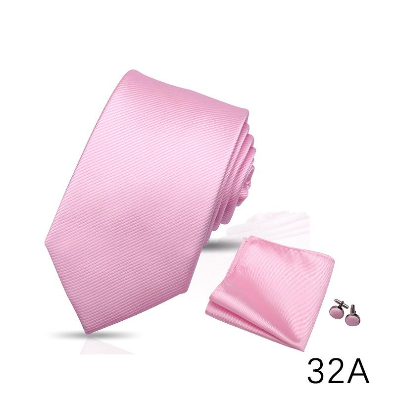 Men s Solid Striped Tie Set: 7.5cm Hand-Tied Tie, Pocket Square, Cufflinks - Perfect for Business, Formal Events, and Weddings
Men s Solid Striped Tie Set: 7.5cm Hand-Tied Tie, Pocket Square, Cufflinks - Perfect for Business, Formal Events, and Weddings