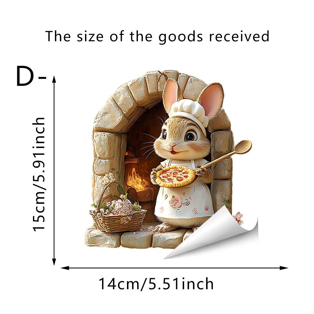 Self-adhesive Cartoon Chef Animal Wall Stickers Rabbit Mouse Pizza for Kitchen Dining Room Home Decor
Self-adhesive Cartoon Chef Animal Wall Stickers Rabbit Mouse Pizza for Kitchen Dining Room Home Decor